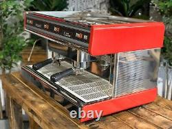 Nuova Simonelli Program Semi Automatic 2 Group Red Espresso Coffee Machine Cafe