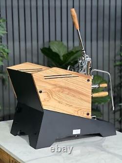 Nurri L Type Leva 1 Group Espresso Coffee Machine Brand New Black & Zebrano Home