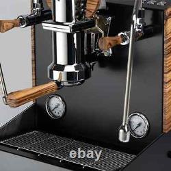 Nurri L Type Leva 1 Group Espresso Coffee Machine Brand New Black & Zebrano Home