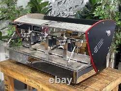 Orchestrale Etnica 3 Group Black & Red Espresso Coffee Machine Commercial Cafe