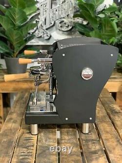 Orchestrale Nota Brand New Matte Black & Timber 1 Group Espresso Machine Home