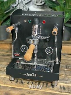 Orchestrale Nota Brand New Matte Black & Timber 1 Group Espresso Machine Home
