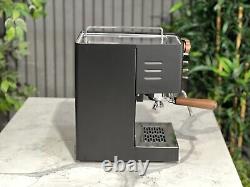 Quick MILL Pippa Tank 1 Group Espresso Coffee Machine Brand New Black & Timber