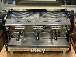 Quick MILL Professional Qm 66 Top 3 Group Black Espresso Coffee Machine Cafe