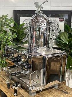 Rancilio 1980 Vintage Z9 Semi Automatic 2 Group Chrome Espresso Coffee Machine