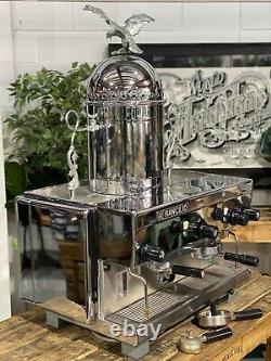 Rancilio 1980 Vintage Z9 Semi Automatic 2 Group Chrome Espresso Coffee Machine