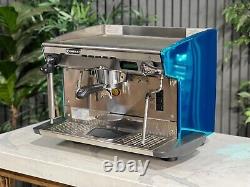 Rancilio Classe 8 1 Group Espresso Coffee Machine Custom Blue Chrome Barista Bar