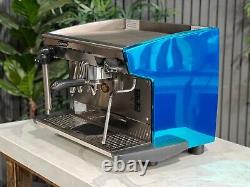 Rancilio Classe 8 1 Group Espresso Coffee Machine Custom Blue Chrome Barista Bar