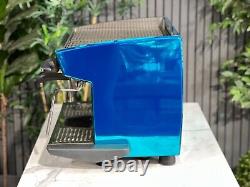 Rancilio Classe 8 1 Group Espresso Coffee Machine Custom Blue Chrome Barista Bar