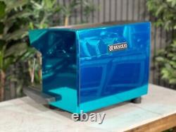 Rancilio Classe 8 1 Group Espresso Coffee Machine Custom Blue Chrome Barista Bar