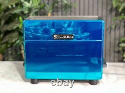 Rancilio Classe 8 1 Group Espresso Coffee Machine Custom Blue Chrome Barista Bar