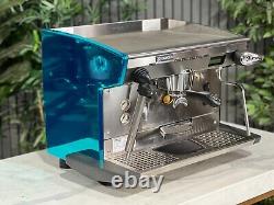 Rancilio Classe 8 1 Group Espresso Coffee Machine Custom Blue Chrome Barista Bar