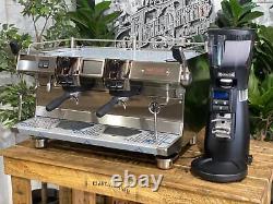 Rancilio Rs1 2 Group New Stainless Coffee Machine & Rancilio Kyro 65 Od Espresso