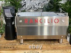 Rancilio Rs1 2 Group New Stainless Coffee Machine & Rancilio Kyro 65 Od Espresso