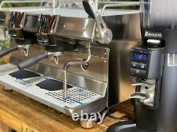 Rancilio Rs1 2 Group New Stainless Coffee Machine & Rancilio Kyro 65 Od Espresso