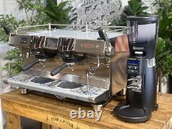 Rancilio Rs1 2 Group New Stainless Coffee Machine & Rancilio Kyro 65 Od Espresso