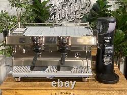 Rancilio Rs1 2 Group New Stainless Coffee Machine & Rancilio Kyro 65 Od Espresso