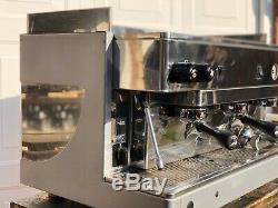 Refurbished Dual Fuel Lpg Wega 3 Group Espresso Coffee Machine 6 Months Warranty