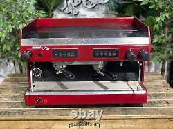 Reneka Plus Low Cup 2 Group Red Espresso Coffee Machine Commercial Wholesale Bar