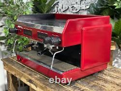 Reneka Plus Low Cup 2 Group Red Espresso Coffee Machine Commercial Wholesale Bar