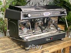 Royal Synchro 2 Group Matte Black Espresso Coffee Machine Commercial