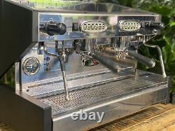 Sab Jolly Prestige 2 Group Espresso Coffee Machine Black & Stainless Commercial