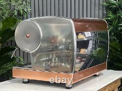 San Marino Lisa 2 Group Brass Stainless Espresso Coffee Machine Commercial Cafe