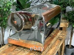 San Marino Lisa 2 Group Brass Stainless Espresso Coffee Machine Commercial Cafe