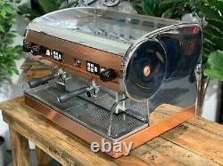 San Marino Lisa 2 Group Brass Stainless Espresso Coffee Machine Commercial Cafe