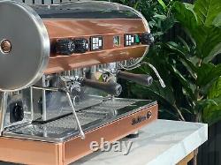 San Marino Lisa 2 Group Brass Stainless Espresso Coffee Machine Commercial Cafe