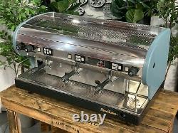 San Marino Lisa 3 Group Blue Green Espresso Coffee Machine Commercial Custom Bar