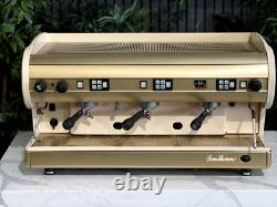San Marino Lisa 3 Group Cream & Gold Espresso Coffee Machine Commercial Custom