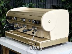 San Marino Lisa 3 Group Cream & Gold Espresso Coffee Machine Commercial Custom