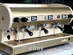 San Marino Lisa 3 Group Cream & Gold Espresso Coffee Machine Commercial Custom
