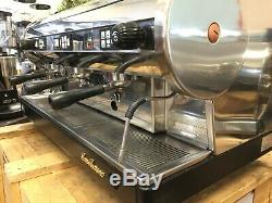 San Marino Lisa 3 Group Stainless With Black Base Espresso Coffee Machine Cafe