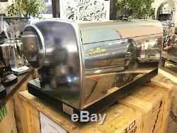 San Marino Lisa 3 Group Stainless With Black Base Espresso Coffee Machine Cafe