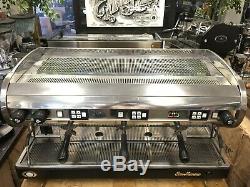 San Marino Lisa 3 Group Stainless With Black Base Espresso Coffee Machine Cafe