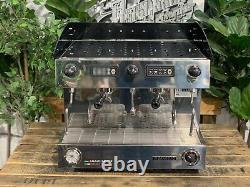 San Remo Amalfi Deluxe 2 Group Black & Stainless Steel Espresso Coffee Machine