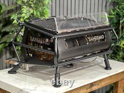 San Remo Cafe Racer 2 Group Espresso Coffee Machine Black Commercial Barista