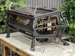 San Remo Cafe Racer 2 Group Espresso Coffee Machine Black Commercial Barista