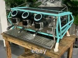 San Remo Cafe Racer 3 Group Aqua Espresso Coffee Machine Custom Commercial Cafe