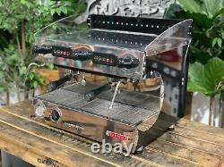 San Remo Capri Deluxe 2 Group Black & Stainless Espresso Coffee Machine Barista