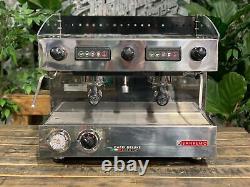 San Remo Capri Deluxe 2 Group Black & Stainless Espresso Coffee Machine Barista