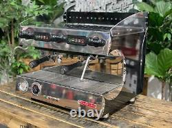 San Remo Capri Deluxe 2 Group Black & Stainless Espresso Coffee Machine Barista