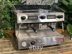 San Remo Capri Deluxe 2 Group Black & Stainless Espresso Coffee Machine Barista