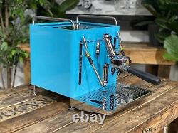 San Remo Cube R 1 Group Blue Espresso Coffee Machine Commercial Barista Domestic