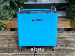 San Remo Cube R 1 Group Blue Espresso Coffee Machine Commercial Barista Domestic