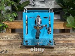 San Remo Cube R 1 Group Blue Espresso Coffee Machine Commercial Barista Domestic