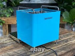 San Remo Cube R 1 Group Blue Espresso Coffee Machine Commercial Barista Domestic