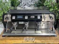 San Remo F18 3 Group Black Espresso Coffee Machine Commercial Cafe Barista Latte